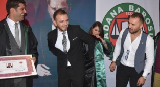 Adana'da stajını tamamlayan 27 avukat mesleğe başladı