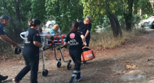 Piknik alanında yaralı bulunan kişi hastaneye kaldırıldı