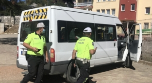 Aladağ'da okul servisleri denetlendi