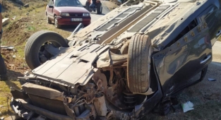 Aladağ'da otomobilin devrilmesi sonucu 1 kişi yaralandı