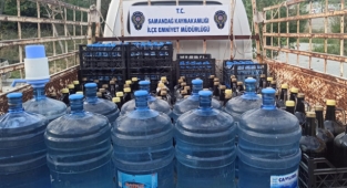 Hatay'da 567 litre sahte içki ele geçirildi