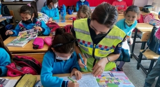 Jandarmadan trafik eğitimi