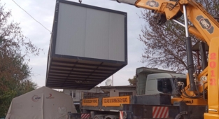 Orman yangınından etkilenen ailelere konteyner ev yardımı