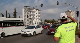 Adana'da 1539 araç trafikten men edildi