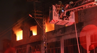 Tamirhanede yangın
