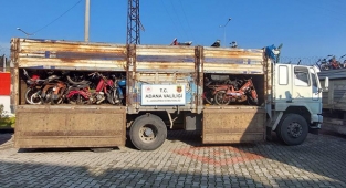 400 çalıntı motosiklet ele geçirildi