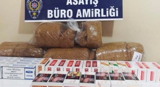 Arsuz'da kaçak tütün ve makaron operasyonu