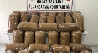 Hatay'da 250 kilogram kaçak tütün ele geçirildi