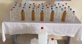 Mersin'de 70 litre sahte içki ele geçirildi