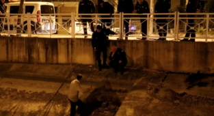 Sulama kanalında bıçakla polise direnen kişi gözaltına alındı