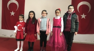 Aladağ'da İstiklal Marşı'nı güzel okuma yarışması