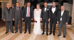 İbrahim Şirin'in mimar yeğeni evlendi