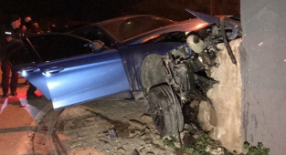 Polisten kaçarken kaza yaptı