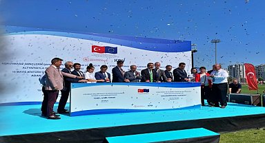 Adana'da yapılacak 5 spor tesisinin temeli törenle atıldı