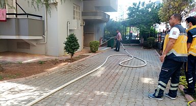 Apartmanda yangın paniği