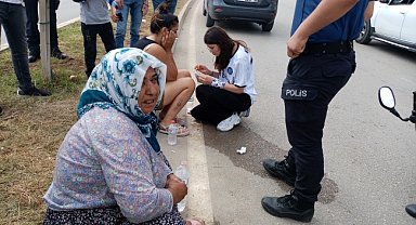 Elektrikli bisikletin karıştığı kazada 2 kişi yaralandı
