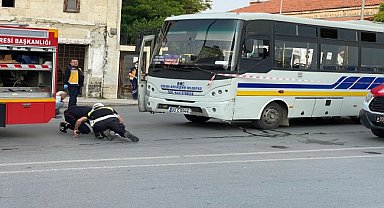 Halk otobüsünün çarptığı kadın yaşamını yitirdi