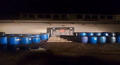 10 bin 600 litre sahte içki ele geçirildi