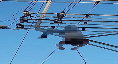 Elektrik direğinde akıma kapılan kişi öldü