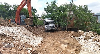 Sağanağın yol açtığı zararın giderilmesi için çalışma