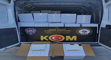 Adana'da 21 milyon makaron ele geçirildi