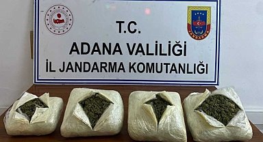 Adana'da 25 kilo 700 gram esrar ele geçirildi
