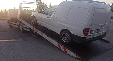 Seyir emniyetini ihlal eden araç trafikten men edildi