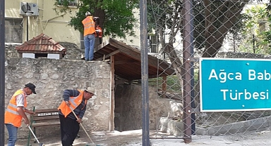 Türbelerde bayram temizliği