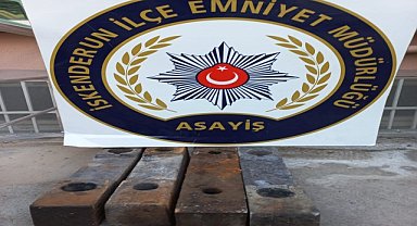 Demir ve kablo çalan 2 şüpheli yakalandı
