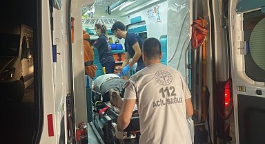 Evin damından düşen hırsızlık zanlısı yaralandı