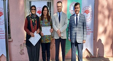 Fidan üretim kursunu tamamlayanlara sertifika