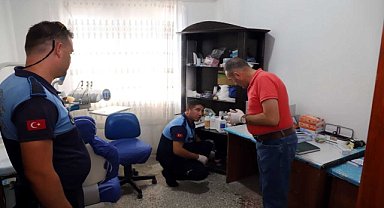 Ruhsatsız diş kliniği kapatıldı