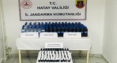 Sahte içki geçirildi