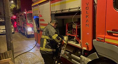 Binanın merdivenlerini ateşe veren kişi gözaltına alındı