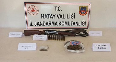 Evinde uyuşturucu ve silah bulunan zanlı gözaltına alındı