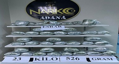 Kamyonda 23 kilo esrar ele geçirildi