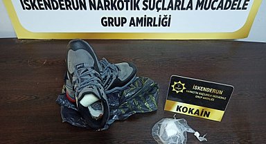 Kargoyla gönderilen ayakkabıda kokain bulundu