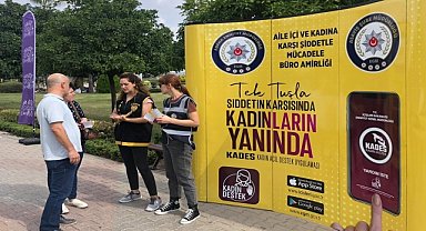 Polis ekipleri, Kadın Destek Uygulaması'nı anlattı