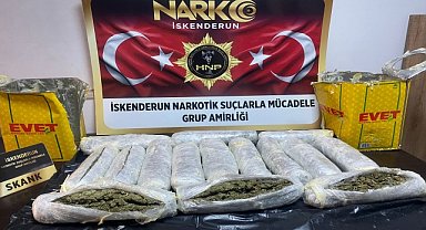 Yağ bidonlarına gizlenmiş skunk ele geçirildi