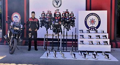 Polis denetimlerinde 116 ruhsatsız silah ele geçirildi