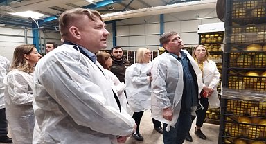 Rus heyet, narenciye bahçeleri ile tesislerini gezdi