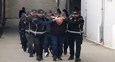 Suç örgütü operasyonunda yakalanan 26 zanlı tutuklandı