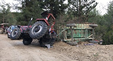 Traktör devrildi: 1 işçi öldü, 36 işçi yaralandı