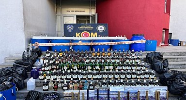 Adana'da 5 bin 124 litre sahte ve kaçak içki ele geçirildi