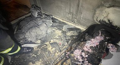 Apartman dairesinde çıkan yangın söndürüldü