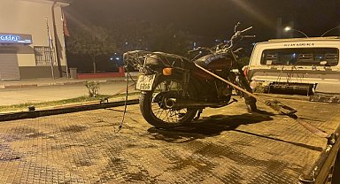 Tırla çarpışan motosikletin sürücüsü yaralandı