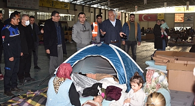 Karalar binaları inceledi