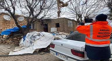 Uzman ekipler hasar tespiti için sahada