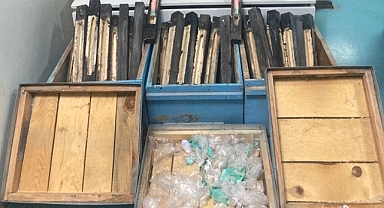 Arı kovanından uyuşturucu çıktı