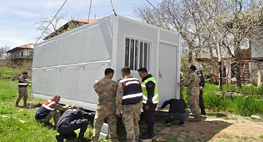 Katlanabilir konteyner kurulumu başladı